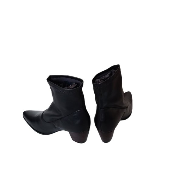 Andre Assous Paulyn Strecth Black Bootie size 9 New With Box Boots Leather - Picture 10 of 14